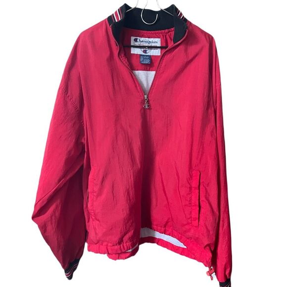 Vintage Champion size L stadium style windbreaker jacket. - Picture 2 of 10